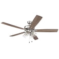 thumbnail image 5 of S104BNK5-60DWGWN Craftmade Lighting Super Pro 104 Series - 60 Inch 5 Blade Ceiling Fan with Light Kit, 5 of 15