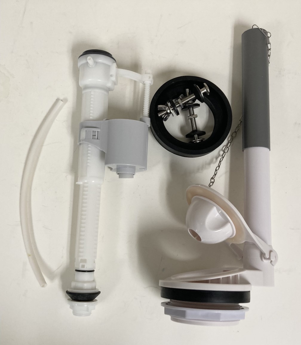 Aqua Source Adjustable Fill Valve, 3.1 Inch Flush Valve for Two Piece Toilets with Adjustable