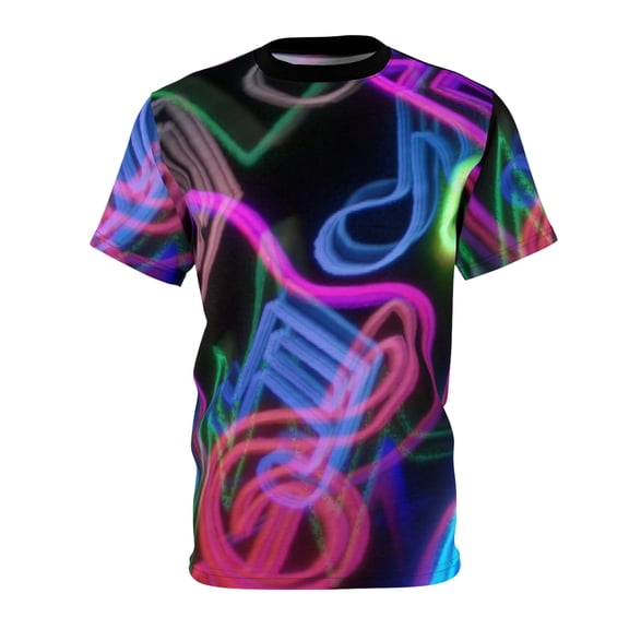 Love Music Layers 1 Unisex Cut & Sew Tee (AOP)