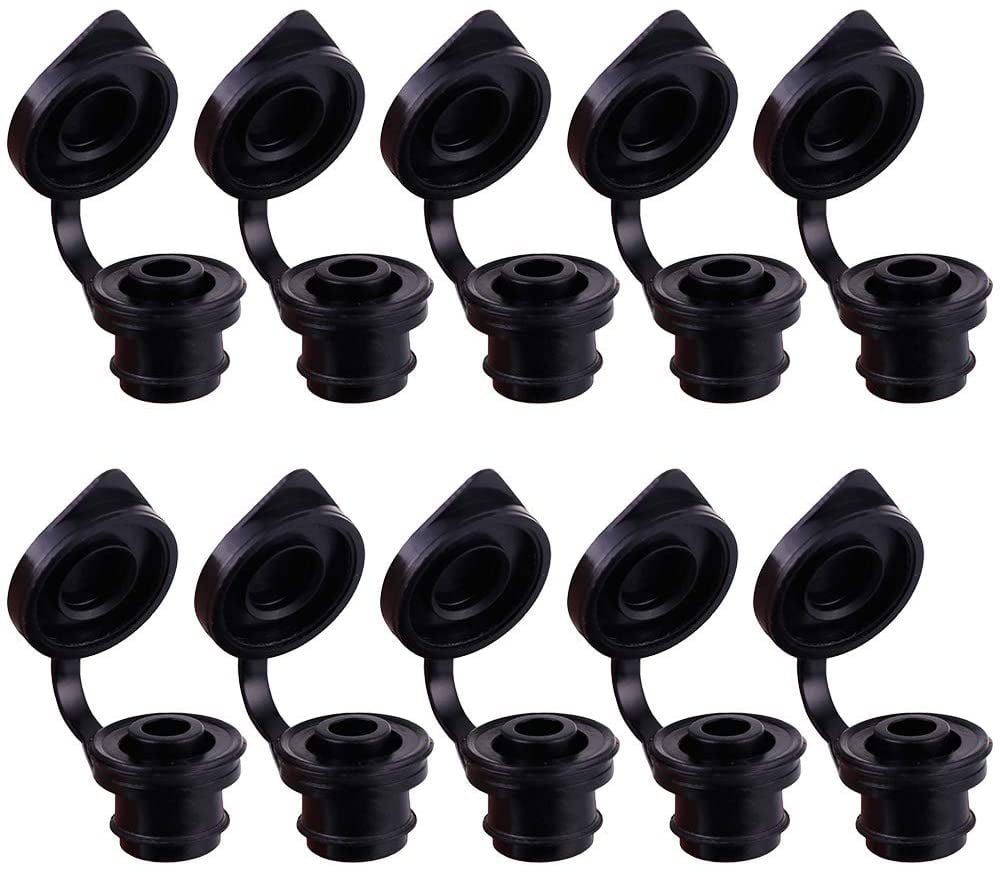 5PCS Replacement Black Vent Caps Fit Any Fuel/Gas/Water Can Faster Flowing Fuel 