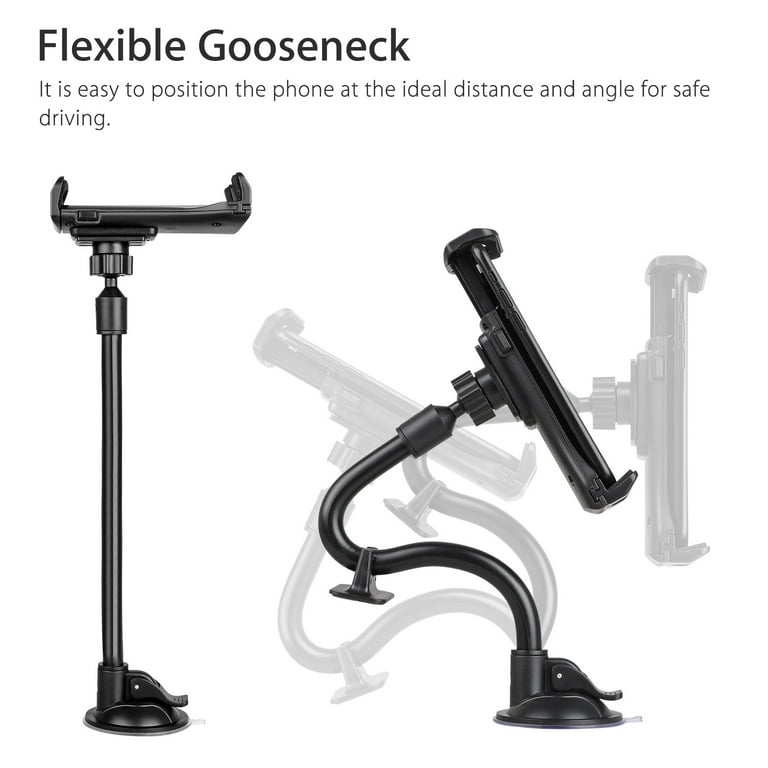 Tablet Car Mount Holder, TSV Long Arm Suction Cup Mount Stand