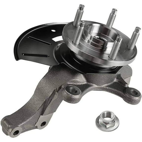 A-Premium Wheel Hub Bearing Knuckle Assembly Compatible with Ford Escape 2005-2012 Mazda Tribute Mercury Mariner 2005-2011 Front Driver Side