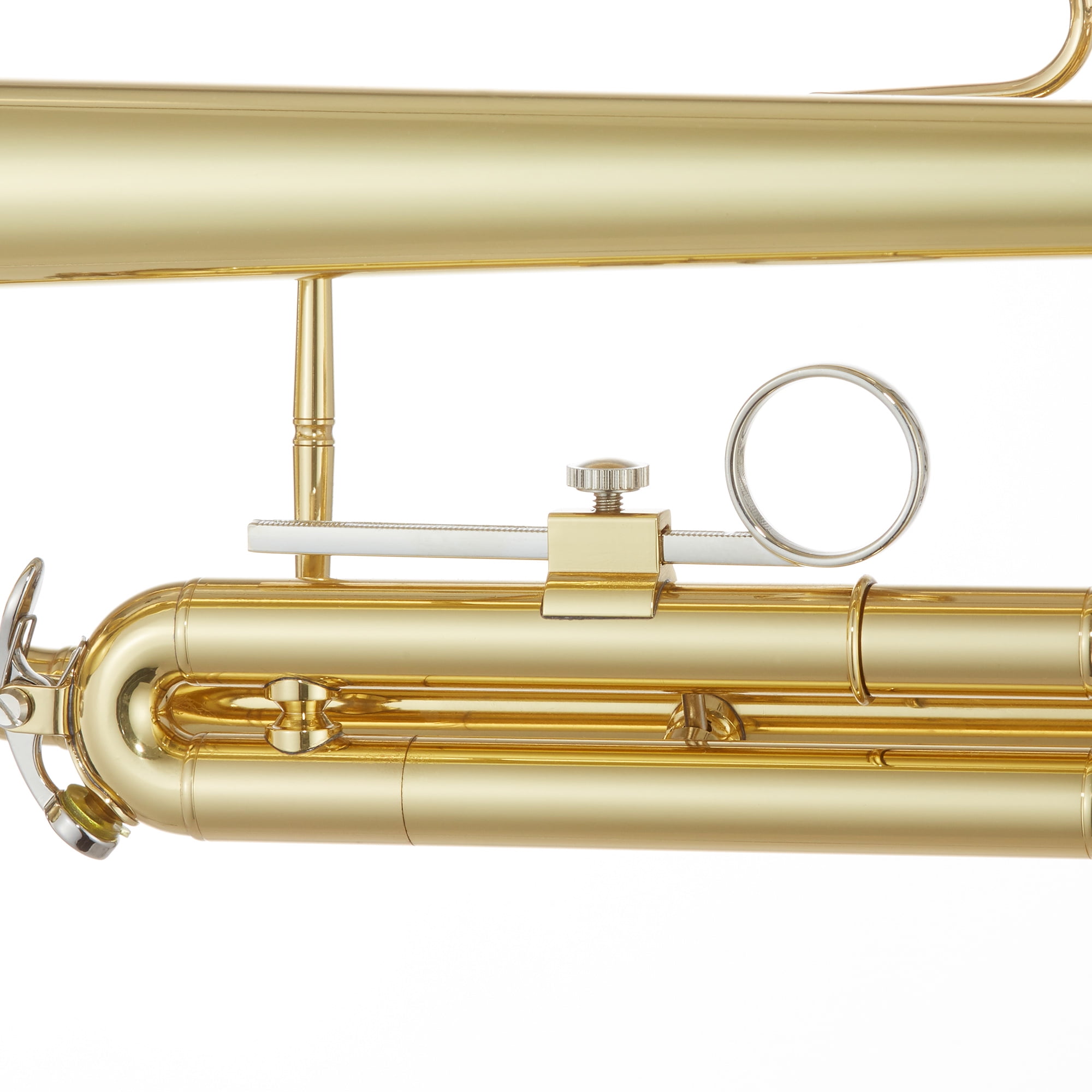 Ashthorpe Standard Bb Trumpet for Students and Beginners, Gold Lacquer Finish