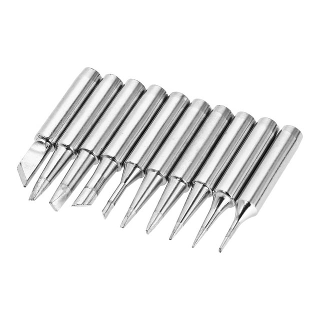 Amdohai 10PCS Soldering Iron Tips Replacement Solder Tip Lead-free Screwdriver Iron Tip 900M-T for Hakko 936 907 Soldering Rework Station Tool Kit