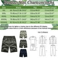 thumbnail image 5 of Aayomet Shorts Men Summer Shorts Striped Pocket Tether Cropped Pants Athletic Functional Cargo Pants (AG, XXXXL), 5 of 5