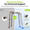 thumbnail image 2 of AUVON Chaise de Douche Triangulaire pour Gain d'Espace, Tabouret de Douche Réglable 400 Lb outil-Free Assembly, Banc de Douche pour l'Intérieur de l'Écran, 2 of 7