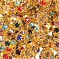 thumbnail image 2 of Shisuyan 90pcs Diy Jewelry Making Beads Spacer Beads Loose Beads Inlaid with Rhinestone, 2 of 9