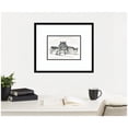 thumbnail image 2 of Kate and Laurel Framed Wall Art Print Postcard Paris by Teju Reval, 25 x 21, Svelte Noir Black Frame, Vintage, Architecture Art for Wall Decor, 2 of 8