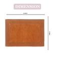 thumbnail image 3 of Home Weavers Luxury Bathroom Rug 100% Cotton Reversible Bathroom Rugs Set, Washable Rug, Soft Absorbent bath Rug, Bathroom rug, Kitchen Mat, Non Slip Bath Decor Mat, 17"x24" Rectangle Terracotta, 3 of 6