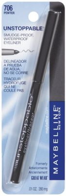 3 Pack - Maybelline New York Unstoppable Waterproof Eyeliner, Pewter [706] 0.01 oz