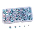 thumbnail image 4 of Perlas artificiales sin agujero para decoración del hogar, perlas de imitación sin agujero para Azul rosado, 4 of 9