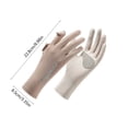 thumbnail image 3 of Ice Silk Cooling UV Protection Gloves Breathable Thin for UV Protection Cool Touch Driving Outdoor Activities Anti-Slip Touch Screen, 3 of 6