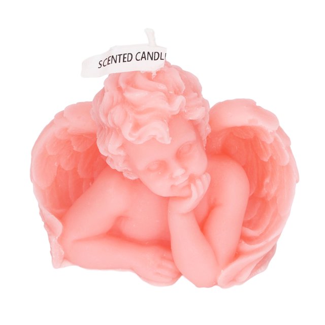 Decorative Candle, Long Lasting Durable Beautiful Angel Candle Soy Wax Scented Multipurpose For Bedroom One Hand On Cheek White,One Hand On Cheek Pink,Two Hand On Cheek White,Two