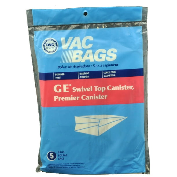 GE Swivel Top Canister Vacuum Cleaner Bags, DVC Replacement Brand