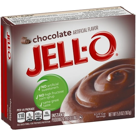 - (5 Pack) Jell-O Instant Chocolate Pudding & Pie Filling 5.9 oz Box