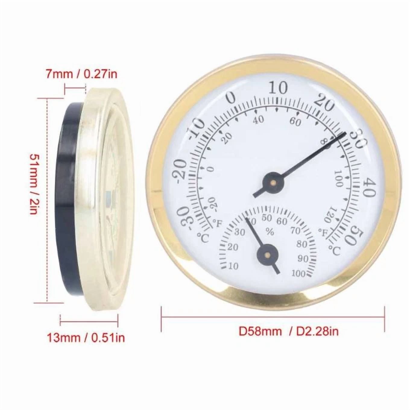 Indoor Thermometer Household Mini Durable Pointer Free Battery Hygrometer Tool