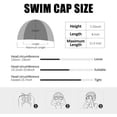 thumbnail image 7 of 2PCS Silicone Swim Cap,Comfortable Bathing Cap Ideal for Curly Short Medium Long Hair, Swimming Cap for Women and Men, Shower Caps Keep Hairstyle Unchanged, 7 of 7