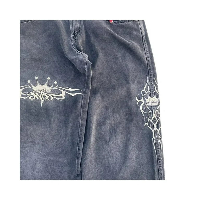 JNCO Jeans Y2K Womens Harajuku Retro Hip Hop Embroidery JNCO Jeans Y2K Womens Harajuku Retro Hip Hop Embroidery