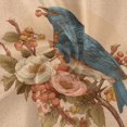 thumbnail image 2 of 60 Inch Round Tablecloth with White Lace Trim Fall Table Cover for Elegant Dining Decor Bluebird on Elegant Branch, 2 of 8