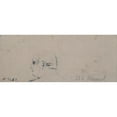 thumbnail image 2 of Santiago Rusiñol 18x10 Black Ornate Wood Framed Double Matted Museum Art Print Titled - Study of a Male Head (1880-1885), 2 of 5