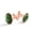 Color 4, variant on Men's Classic Stainless Steel, Green Watercolor Octopus Cufflinks Business Wedding Shirts, Rose Gold