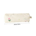 thumbnail image 2 of Under $1 Pencil Case, Hwkond Simples And Cute Large Capacity Student Desktop Student Stationery Storage Bag Corduroy Floral Pencil Case Back to College, 2 of 7