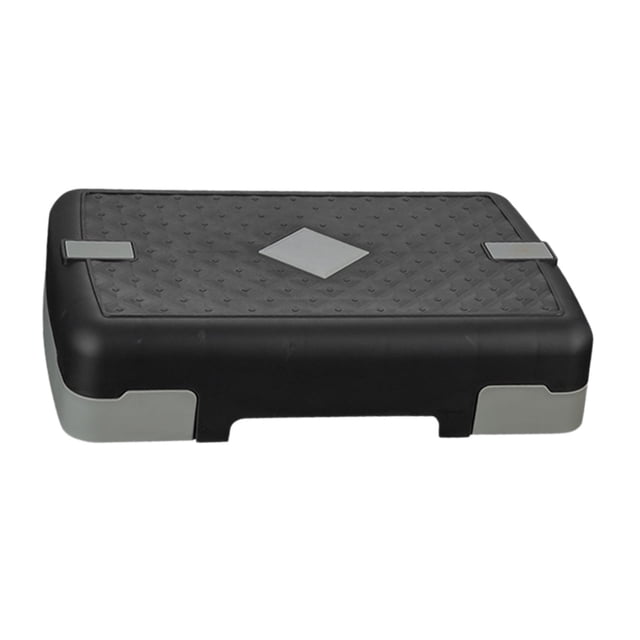 Stepper aeróbico ajustable para entrenamiento de fuerza, ligero y fácil de usar. Negro Gris