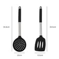 thumbnail image 2 of Heat Resistant Kitchen Utensils, Stainless Silicone Utensils Set for Nonstick Cookware, Dishwasher Safe, 2 of 5