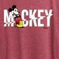 thumbnail image 3 of Disney - Mickey & Friends - Mickey Name Glitch - Women's Short Sleeve Graphic T-Shirt, 3 of 5