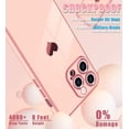 thumbnail image 5 of for iPhone 14 Pro Case for Women Girls 6.1 Inch, Cute Gold Heart Slim Soft TPU Silicone [Shockproof Bumper] Protective [Scratch Resistant] Girly Phone Case for iPhone 14 Pro-Pastel Pink, 5 of 12