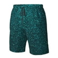 thumbnail image 4 of Logiee Navy blue sparkling Print Mens Swim Trunks Quick Dry Board Shorts,Breathable Hawaii Beach Shorts Swimwear Bathing Suits-X-Large, 4 of 6