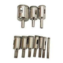 10pcs Stone Tile Drill Bit Diamond Coated Marble Glass Hole Opener