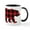 White/Black Inside, variant on CafePress - Buffalo Plaid Bear - 11 oz Ceramic Mug - Novelty Coffee Tea Cup