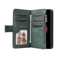 thumbnail image 2 of Multifunctional Case for iPhone 7 Plus, iPhone 8 Plus,9 Credit Cards Holder with Wrist Strap, Premium PU Leather Zipper Wallet Purse Magnetic Flip Phone Cover For iPhone 8 Plus/7 Plus, Green, 2 of 12