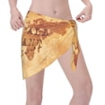thumbnail image 3 of Bingfone Not All Those Who Wander Are Lost2 Women's Sarong Swimsuit Cover Ups Bathing Suit Coverups Chiffon Beach Wrap Skirts, 3 of 7