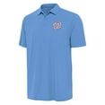 thumbnail image 2 of Men's Antigua  Powder Blue Washington Nationals Era Polo, 2 of 3