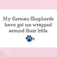 thumbnail image 2 of CafePress - Wrapped Around Their Paws (German Shepherd) Infant - Baby Light Bodysuit, Size Newborn - 24 Months, 2 of 4