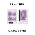 thumbnail image 3 of L.A. COLORS Lavish Nail Tips, Nails Muse, 26 Pieces, 3 of 5