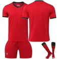 thumbnail image 1 of 2024 Copa de Europa Portugal traje de uniforme de fútbol local No. 7 camiseta del equipo nacional traje de entrenamiento de manga corta personalizado veranoInicio Edición Blank+Calcetines, 1 of 1