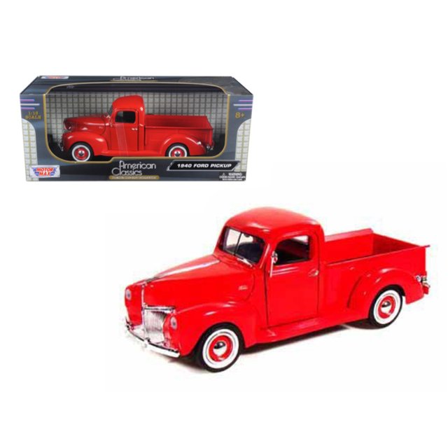 1940 Ford Pickup Truck Red 1/18 Diecast Model Truck de Motormax Motormax 73170r