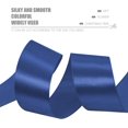 thumbnail image 3 of ORUYROP 1-1/2 Inch Wide Double Face Satin Ribbon-25 Yards，Gift Bag Decoration Wedding Chair Back Handmade Bow (Dark blue), 3 of 7