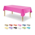 thumbnail image 1 of Mantel de plástico para fiestas, tamaño rosa, paquete de 12 unidades, 137 x 274 cm, 1 of 6