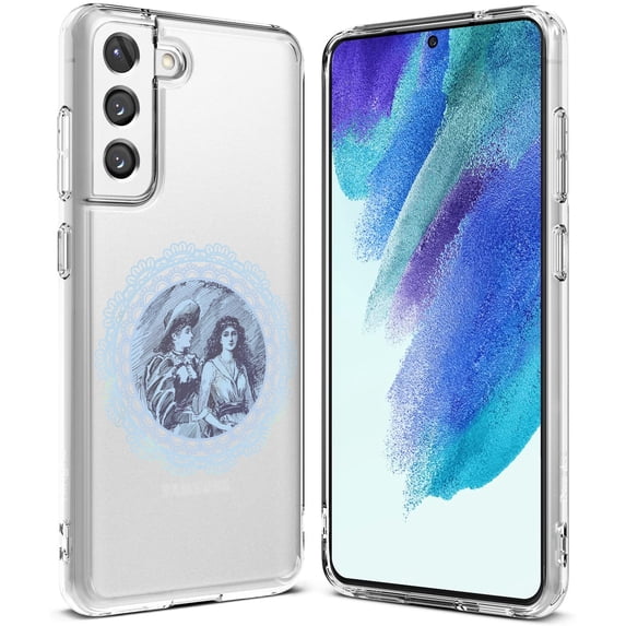 TalkingCase Slim Case Compatible for Samsung Galaxy S21 FE 5G (Fan Edition), Girls Talk Print, Lightweight, Flexible, Soft, USA