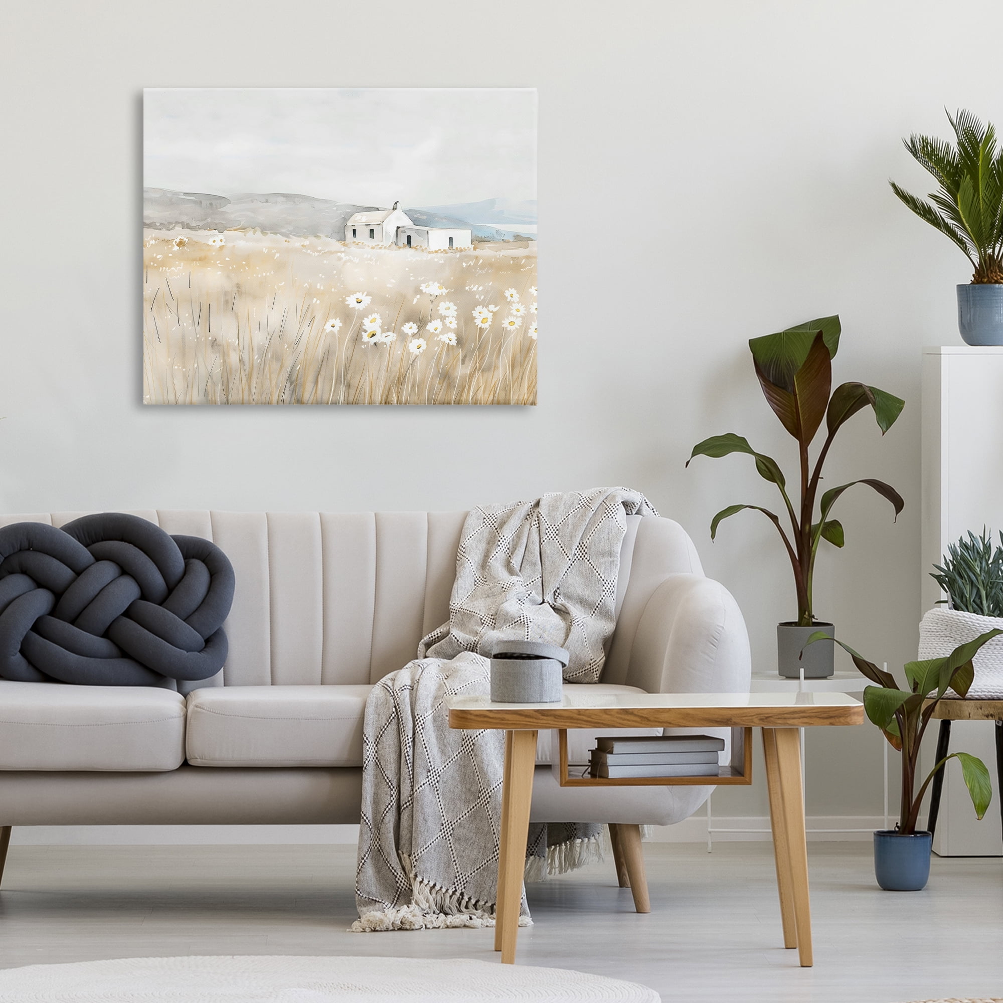 Stupell Industries Rustic Landscape Daisy Meadow Canvas Wall Art, design by Creative Studio
