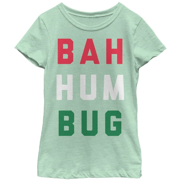 Girl's Lost Gods Christmas Bah Humbug  Graphic T-Shirt