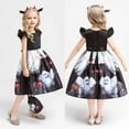 thumbnail image 2 of Odeerbi Girls Dress Baby Girls Clothes Children Gauze Skirt Festival Masquerade Dress Black, 2 of 9