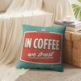 thumbnail image 3 of LALILO Throw Pillow Covers Coffee Trust Retro Vintage Coffee Office Cushion Cover 18" x 18", 2 Pack, 3 of 6