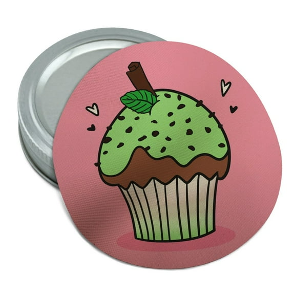 Mint Chocolate Cupcake Round Rubber Non-Slip Jar Gripper Lid Opener