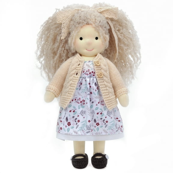 BlissfulPixie Handmade Wedding Gift Mother's Day Gift Waldorf Collect Rag Doll Birthday Gift with Exquisite Box