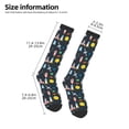 thumbnail image 4 of Fotbe Rocket Space print Women's Men's Novelty Crew Socks Cotton Socks Knee High Socks for Walking,Running,Nurses,Pregnancy, 4 of 8